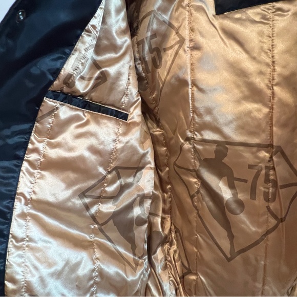 Phoenix Suns NBA Starter Jacket Rakuten Limited Edition 75th Black Gold Small S - Picture 9 of 12